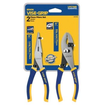 Irwin 2078702 Plier Set, Nickel Chromium Steel, Blue/Yellow