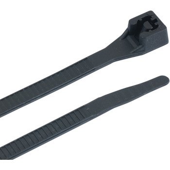 Gardner Bender 46-308UVB Cable Tie, Double-Lock Locking, 6/6 Nylon, Black