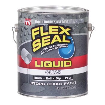 Flex Seal LFSCLRR01 Rubberized Coating, Clear, 1 gal, Can