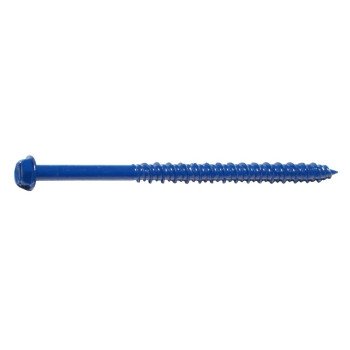 Midwest Fastener 10529 Masonry Screw, 3/16 in Dia, 3-1/4 in L, Steel, Zinc