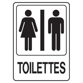 D-23F SIGN TOILETS/RESTROOMS  