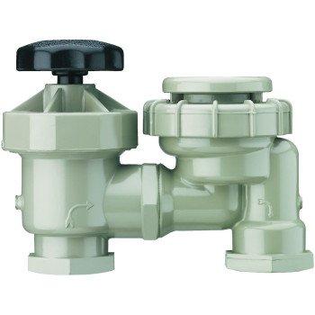 Lawn Genie L4034 Anti-Siphon Valve, 3/4 in, FNPT, 150 psi Pressure, 0 to 30 gpm, PVC Body