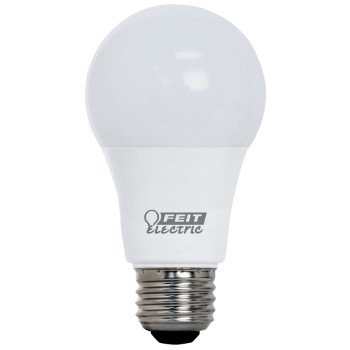 Feit Electric OM75/950CA10K/2 LED Bulb, General Purpose, A19 Lamp, 75 W Equivalent, E26 Lamp Base, White, Daylight Light