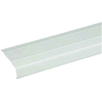 Amerimax 77106 Fascia Trim, 12 ft L, 4 in W, 0.0175 Gauge, Aluminum, White, Enamel