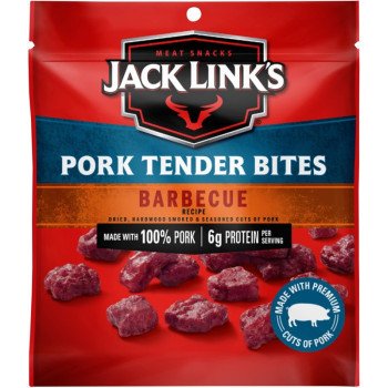 Jack Link's 10000036621 Pork Tender Bites, Barbecue, 2.85 oz