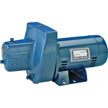 Sta-Rite ProJet Series SNE-L Jet Pump, 1-Phase, 14.8/7.4 A, 115/230 V, 1 hp, 25 ft Max Head, 21.4 gpm, Iron