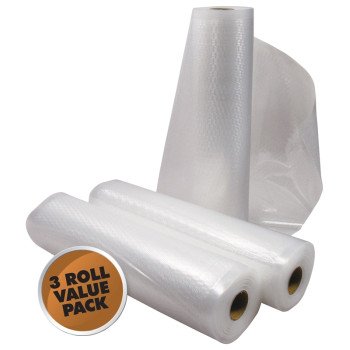 Weston 30-0201-W Vacuum Seal Bag Roll, Plastic, Clear