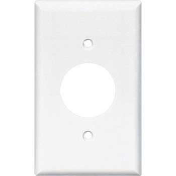 Eaton Wiring Devices 2131W-BOX Single Receptacle Wallplate, 4-1/2 in L, 2-3/4 in W, 1 -Gang, Thermoset, White