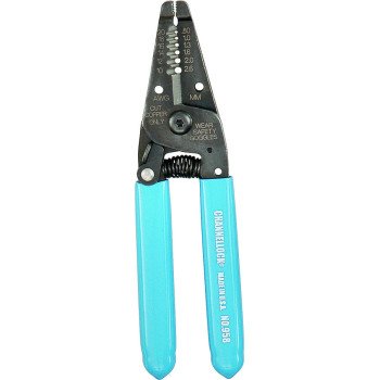 Channellock 958 Wire Stripper, 10 to 20 AWG Wire, 10 to 20 AWG Stripping, 6-1/4 in OAL, Gripper Handle, Steel Handle