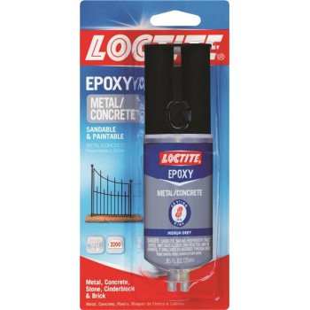 Loctite 1919325 Epoxy Resin, Gray, Liquid, Paste, 0.85 oz Syringe