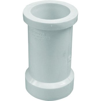 Canplas 193452 Pipe Adapter, 2 in, Spigot x Hub, PVC, White