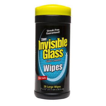 Stoner 7873250 Invisible Glass Wipes, Canister, Bulk Wipe, Mild Alcohol