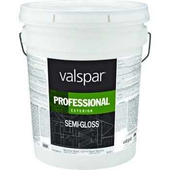 Valspar 045.0012914.008 Latex Paint, Semi-Gloss Sheen, Neutral Base, 5 gal, Pail