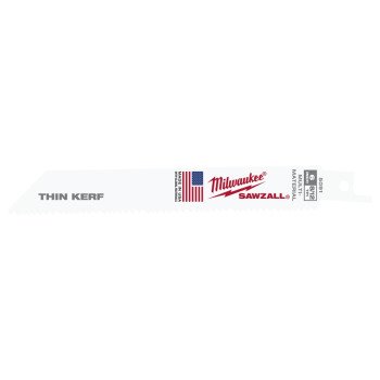 Milwaukee 48-01-7091 Blade, 3/4 in W, 6 in L, 8/12 TPI