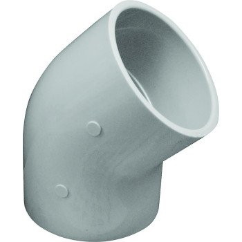 IPEX 035487 Elbow, 2-1/2 in, Socket, 45 deg Angle, PVC, White, SCH 40 Schedule, 300 psi Pressure