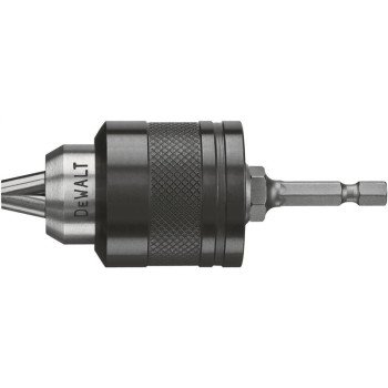 DEWALT DW0521 Quick-Connect Chuck, 3/8 in Chuck, Steel, Keyless