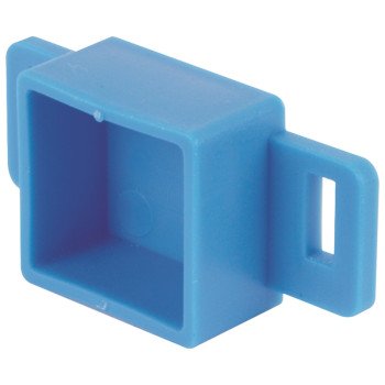 Prime-Line R 7143 Drawer Track Backplate, 15/16 in L, 1 in W, Plastic, Raw