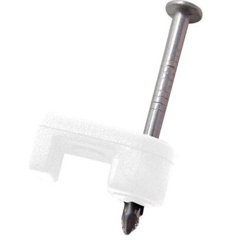 Gardner Bender PSW-160 Cable Staple, 3/16 in W Crown, Polyethylene, Zinc