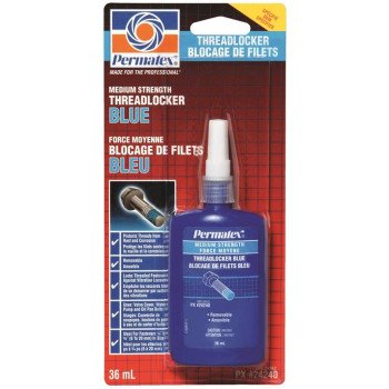 Permatex 24242 Threadlocker, 36 mL Bottle, Liquid, Blue