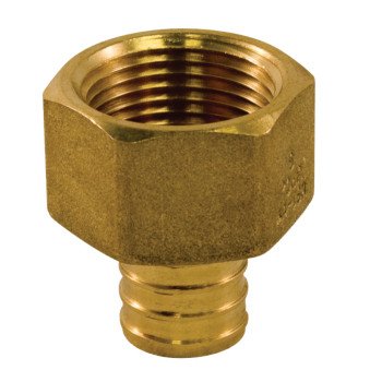 aqua-dynamic 9783-033 Pipe Adapter, 1/2 in, PEX x Female, Brass