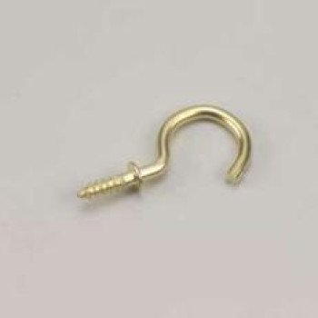 247B-R PK/6 BRASS HOOK CUP 7/8