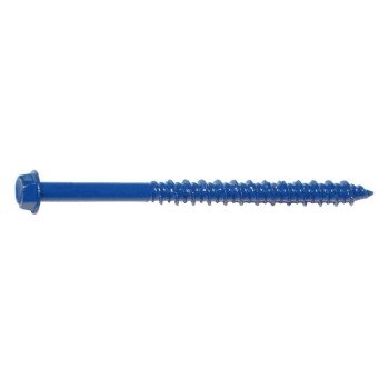 Midwest Fastener 10528 Masonry Screw, 3/16 in Dia, 2-3/4 in L, Steel, Zinc