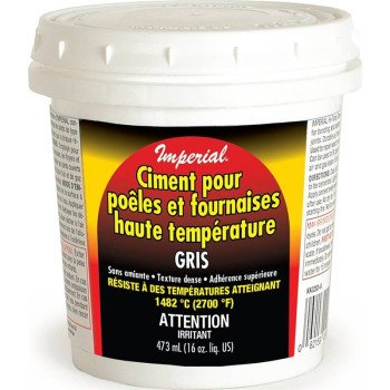 Imperial KK0283-A Stove and Furnace Cement, 16 oz Tub