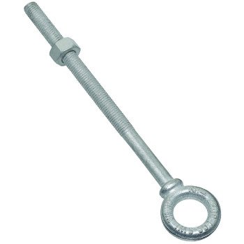 National Hardware N245-175 Eye Bolt, 1/2-13 Thread, 5-7/8 in L Thread, 1 in ID x 1-3/4 in OD Dia Eye, 8 in L Shank