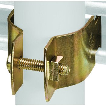 SuperStrut Z703 1 1/2-10 Pipe Clamp, Steel, Gold, Galvanized