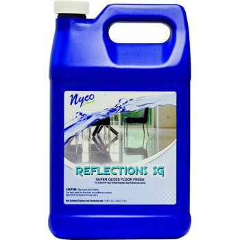 nyco NL90422-900104 Floor Polish, 128 oz, Liquid, Acrylic Polymer, White