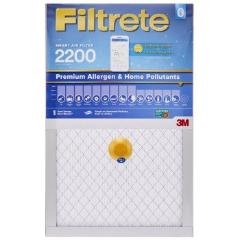 Filtrete S-EA00-4 Air Filter, 20 in L, 16 in W, 13 MERV, 2200 MPR