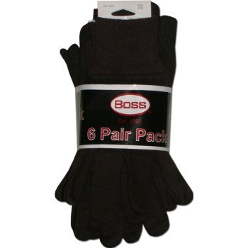 4020-6 GLOVE BROWN JERSEY LG  