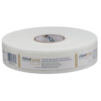 Adfors FibaFuse FDW8652-U Paperless Drywall Tape, 250 ft L, 2-1/16 in W, White