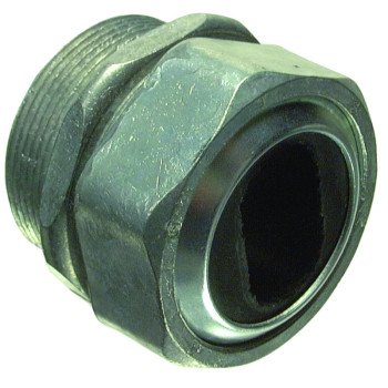 Halex 09215 Watertight Connector, 1-1/2 in Hub, Compression, Zinc