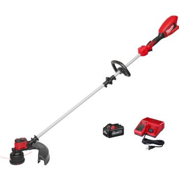 Milwaukee 2828-21 Brushless String Trimmer Kit, 6 Ah, 18 V Battery, Lithium-Ion Battery, 2-Speed, 60 in L Shaft