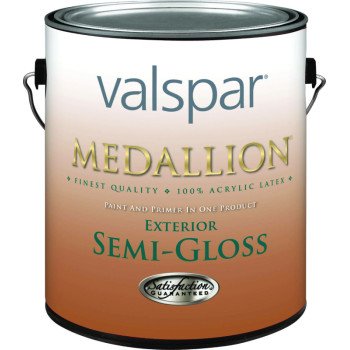 Valspar Medallion 4300 Series 4305C Latex Paint, Semi-Gloss, Clear, 1 gal