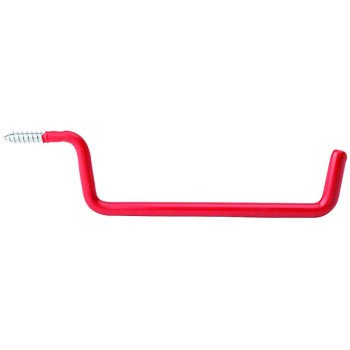 National Hardware 2157BC Series N271-010 Ladder Hook, 4 in Projection, 1-1/2 in H, 6 in L, 15 lb, Steel, Red