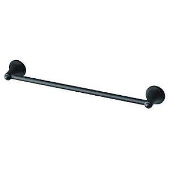 Moen Laia BH5324BL Towel Bar, 24 in L Rod, Stainless Steel/Zinc, Matte, Wall Mounting