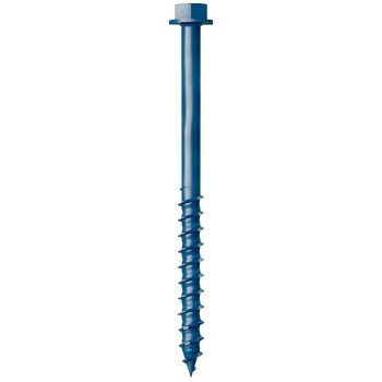 Simpson Strong-Tie Titen Turbo TNT25314HC75 Screw Anchor, 1/4 in Dia, 3-1/4 in L, Carbon Steel, Ceramic-Coated/Zinc