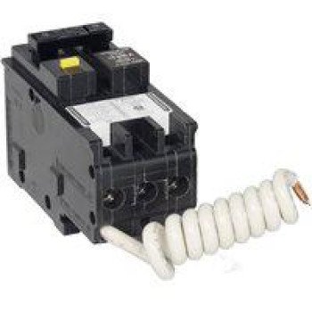 Square D Homeline CHOM220GFI Circuit Breaker, Class A, Mini, 20 A, 2 -Pole, 120/240 VAC, Plug Mounting