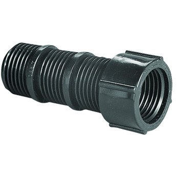 Orbit 37017 Cut-Off Riser Extension, 1/2 in Connection, 2-1/2 in L, FPT x MIPT, Polyethylene, Black