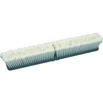 Birdwell 2025-12 Broom Head, Threaded, 3 in L Trim, Polypropylene/Polystyrene Bristle, Gray