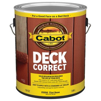 Cabot 140.0025200.007 Deck Coating, Tint Base, Liquid, 1 gal