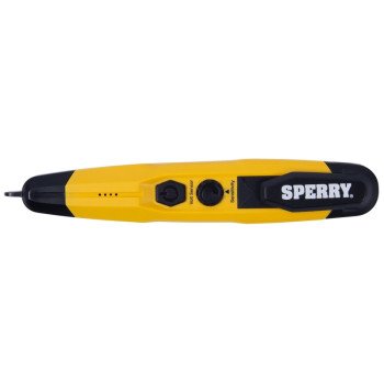 Sperry Instruments VD6509 Detector with Flashlight, LED Display, Functions: AC Voltage, Yellow