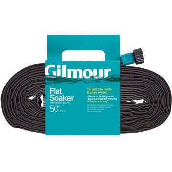 Gilmour Mfg 870501-1001 Soaker Hose, 5/8 in, 50 ft L, Vinyl, Black