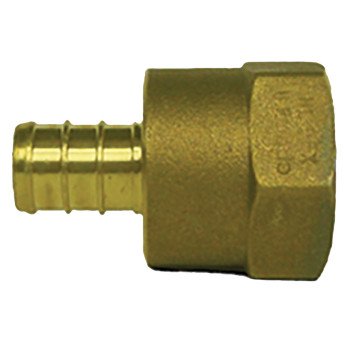 aqua-dynamic 9783-034 Pipe Adapter, 1/2 x 3/4 in, Female, Brass