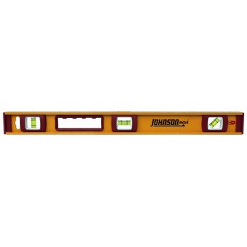 Johnson 1234-2400 I-Beam Level, 24 in L, Magnetic, Aluminum