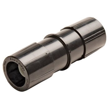 Rain Bird EFC25-1PK Tubing Coupling, 1/2 in Connection, Compression, Plastic, Black