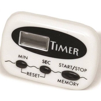 Chef Craft 21239 Timer, Digital Display, 1 sec to 99 min, White