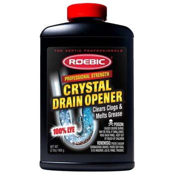 Roebic HD-CRY-DO Drain Opener, Granular, White, 2 lb, Bottle